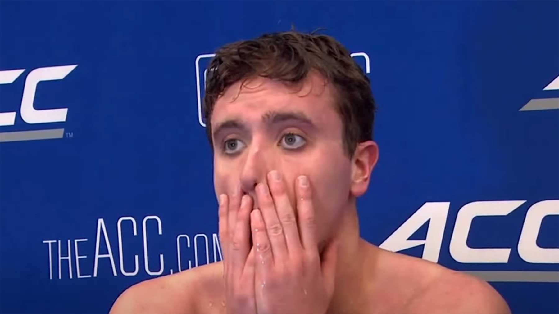Schwimmer gewinnt & wird wegen seines Jubels disqualifiziert schwimmer-wegen-jubel-disqualifiziert 