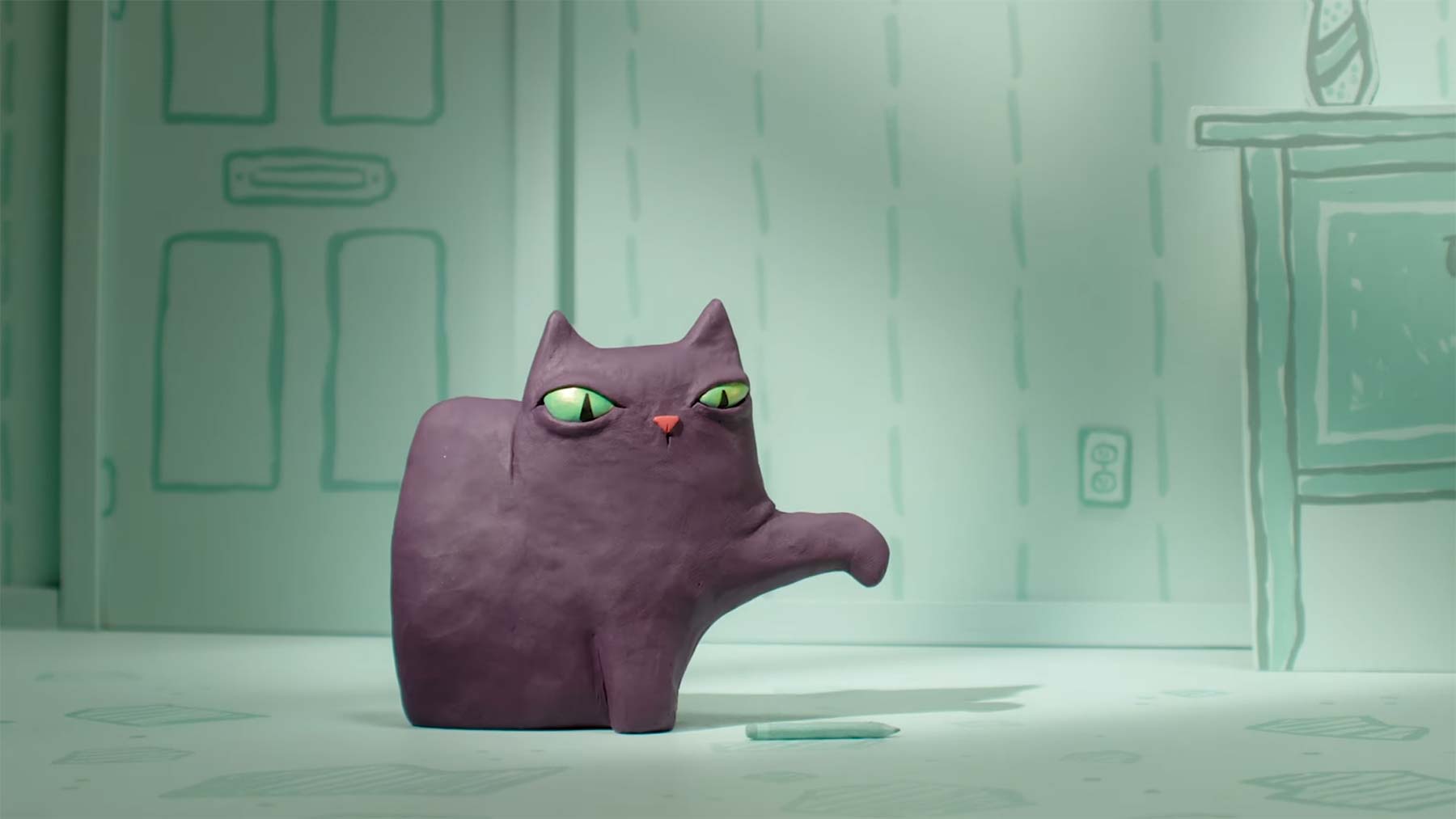 Claymation: "Magical Cat" Magical-Cat-claymation-shorts 