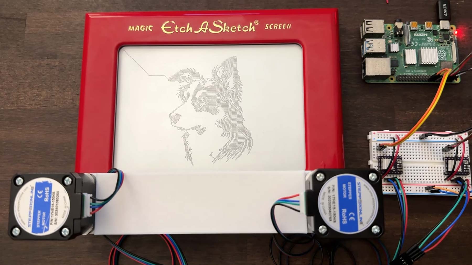 Etch-A-Sketch-Roboter