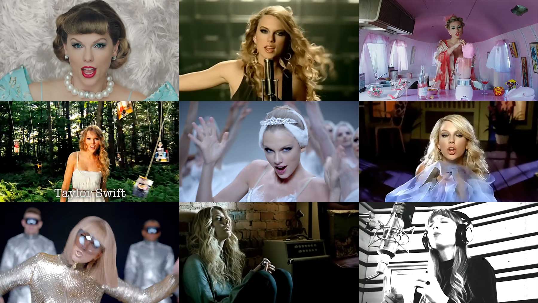 Taylor Swift Mashup Megamix aus 59 Musikvideos taylor-swift-mashup-megamix 