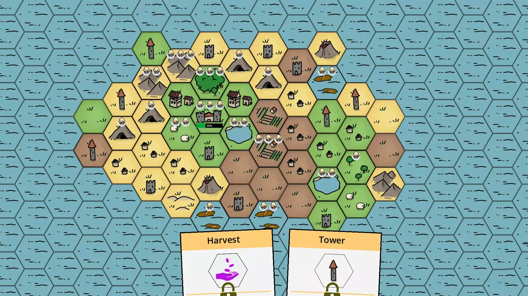 Aufbau-Spiel mit Karten: „Island Deck“