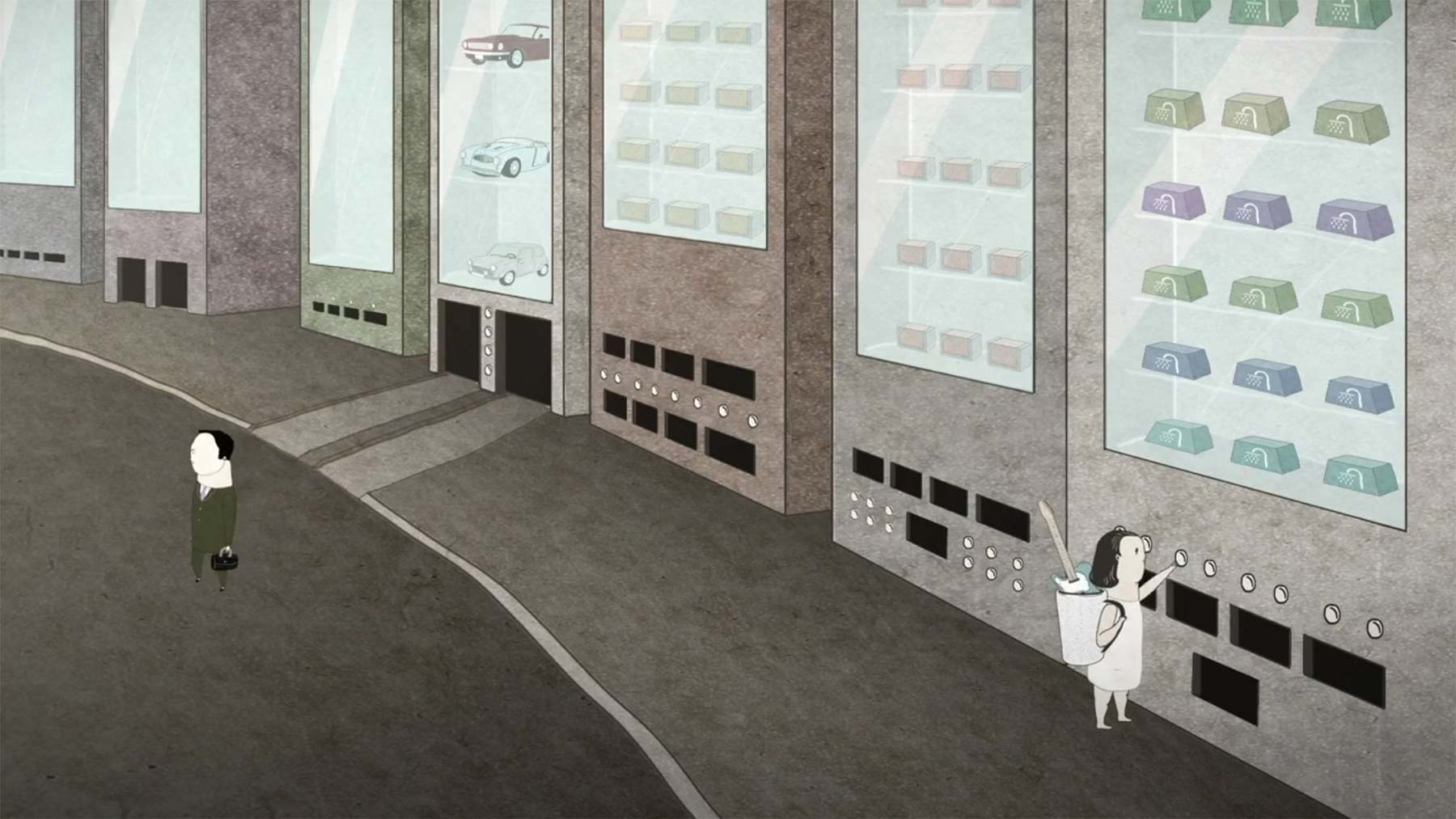 Eine Welt, in der man alles über Automaten mieten kann