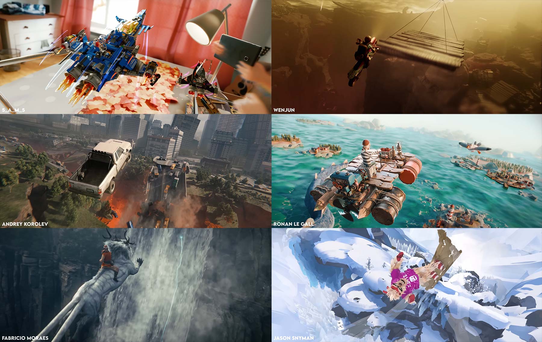 2.625 Leute animieren durch die Luft fliegende Fahrzeuge