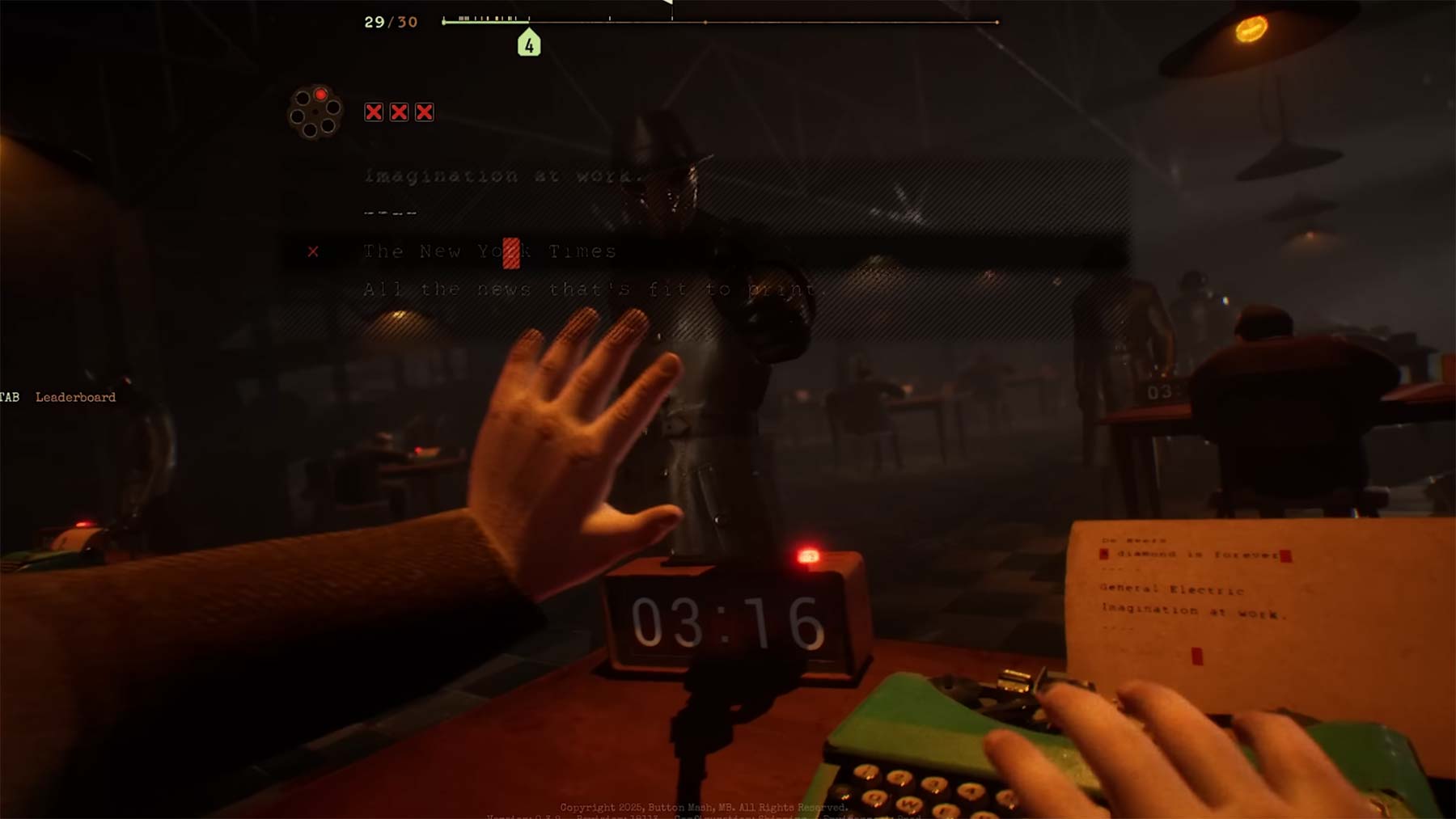 Battle-Royale-Schreibmaschinen-Spiel: „Final Sentence“