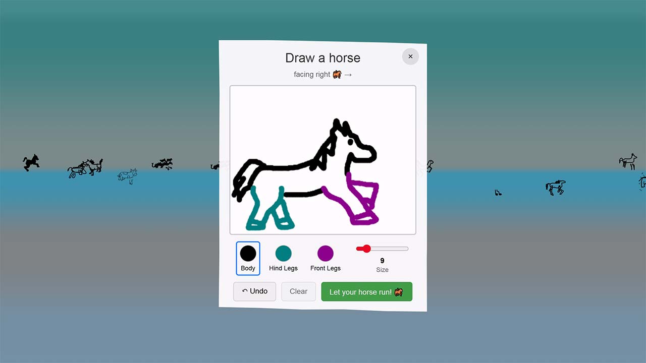 Ein Pferd malen und im Browser laufen lassen Gradient-Horse-pferd-im-browser-malen 