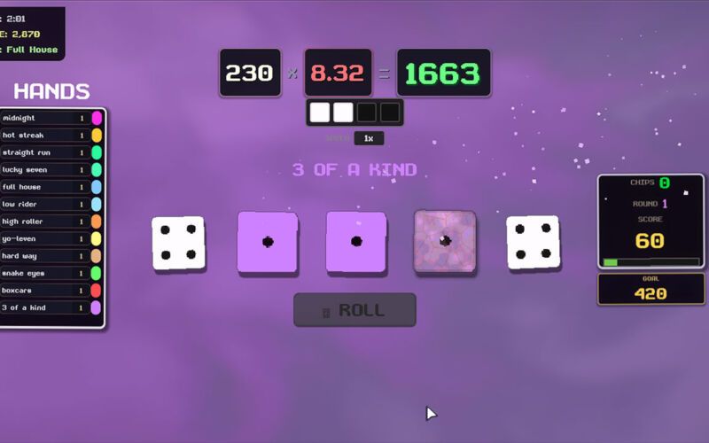 „Hot Streak“ ist „Balatro“, aber als Kniffelspiel