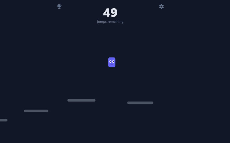 100 Jumps: Browserspiel, in dem man 100x springen muss