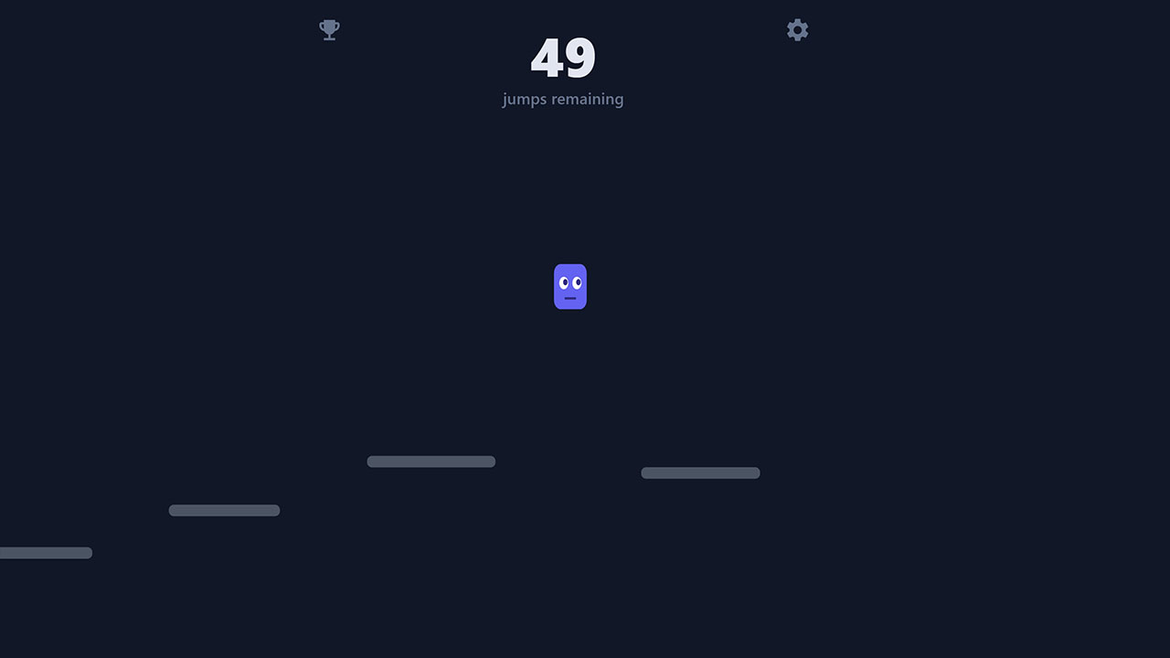 100 Jumps: Browserspiel, in dem man 100x springen muss 100-Jumps-Browserspiel