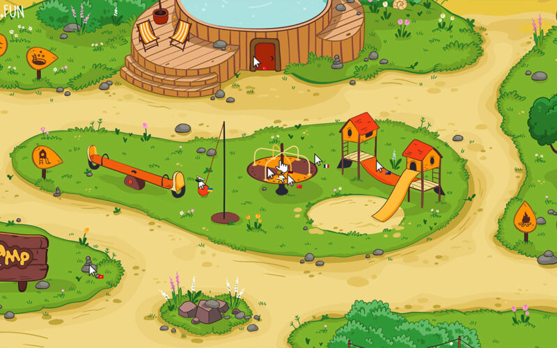 „Cursor Camp“ ist ein Abenteuerspielplatz für euren Mauszeiger