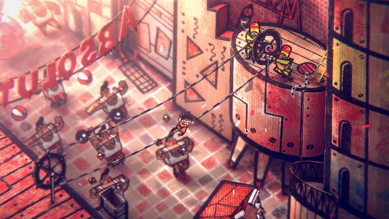 "Phonopolis" ist ein handgezeichnetes Abenteuer-Spiel aus Pappe Phonopolis-Trailer-Spiel 