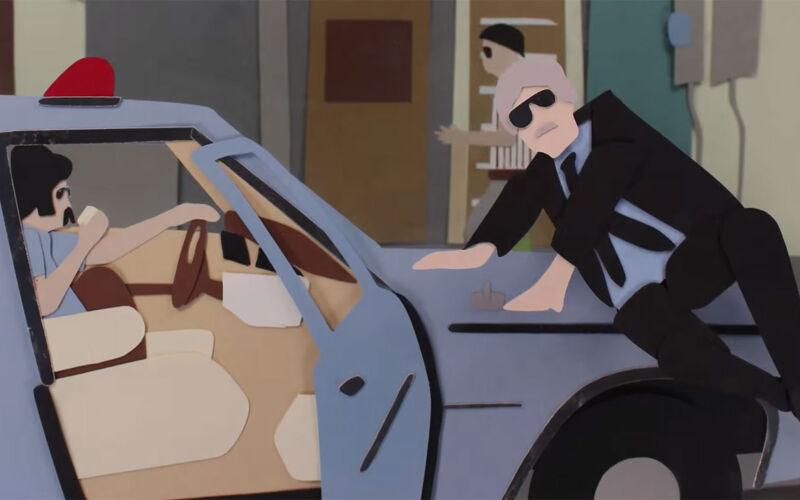 „Sabotage“-Musikvideo als Papier-Stopmotion nachgestellt