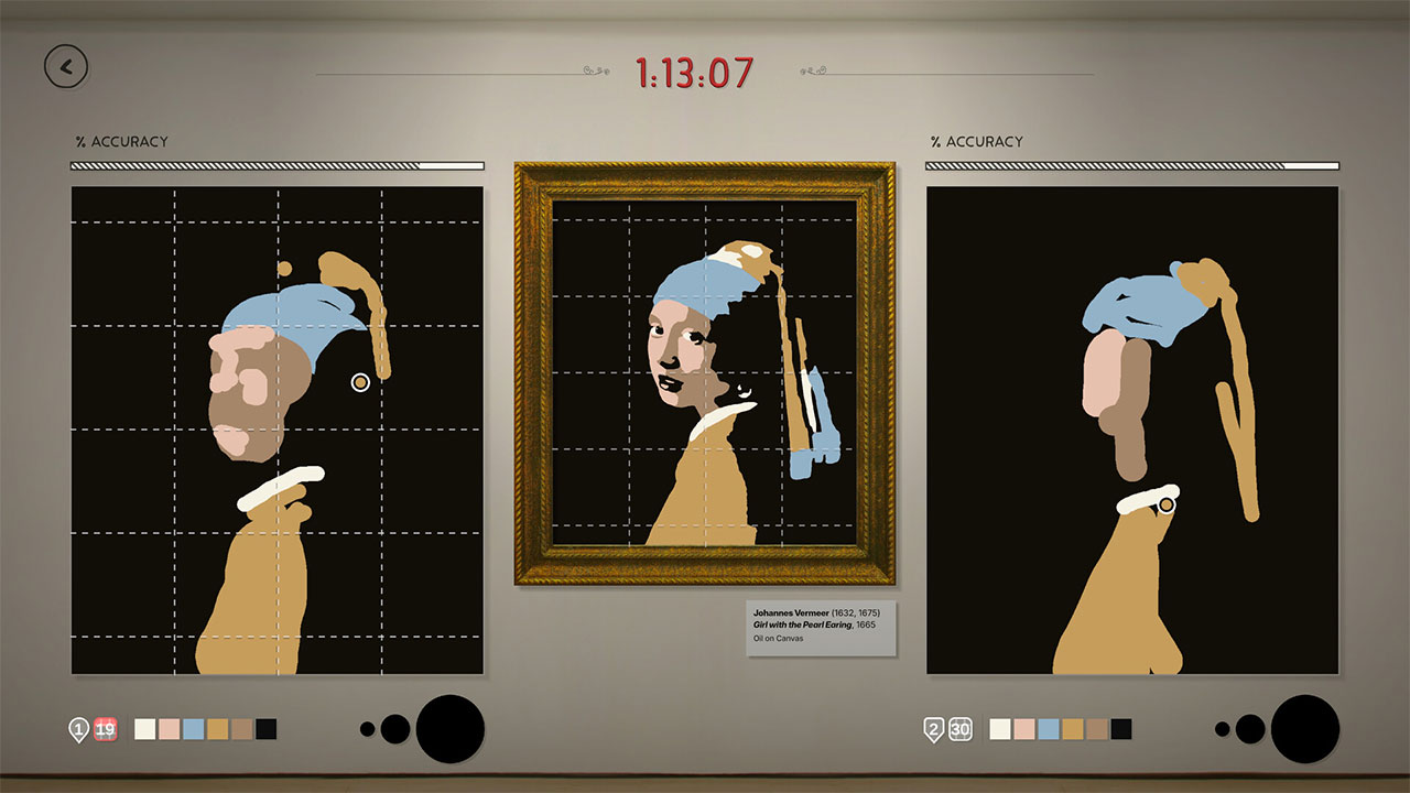 Im Spiel „Sloppy Forgeries“ müsst ihr möglichst genau Kunstwerke nachmalen