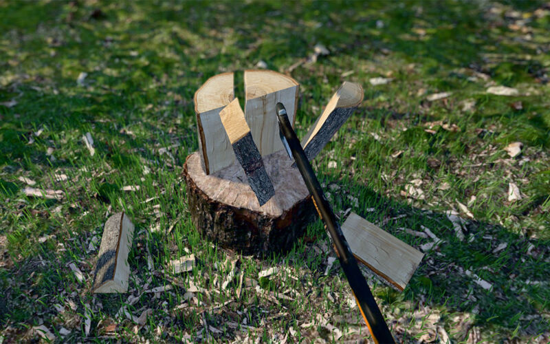 Holzhacken-Simulator im Browser