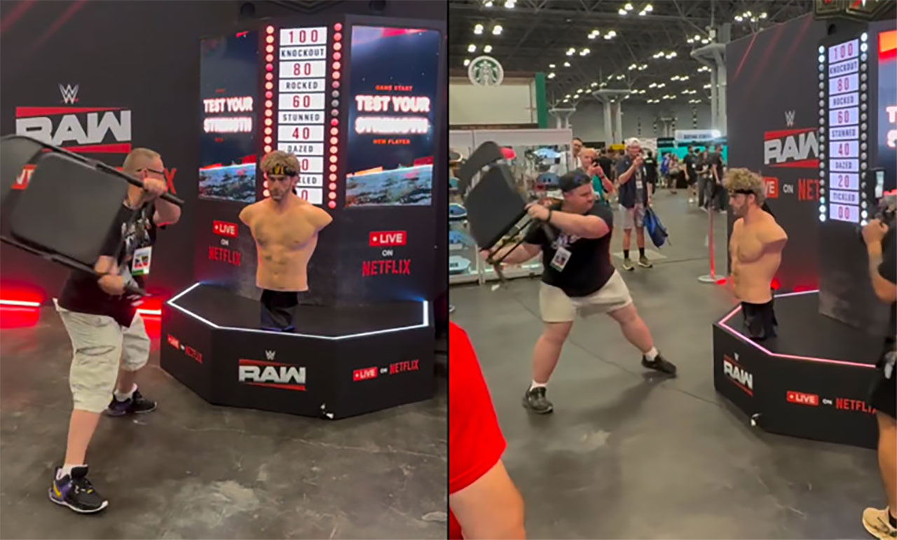 Wrestling-Simulator: Wie hart kannst du mit einem Stuhl schlagen?