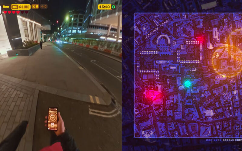Zombie-Survival-Spiel in echt und der Stadt spielen