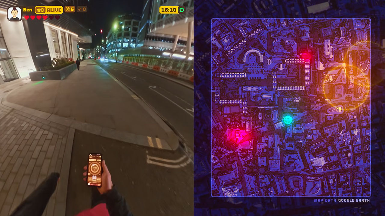 Zombie-Survival-Spiel in echt und der Stadt spielen real-world-zombie-survival-game