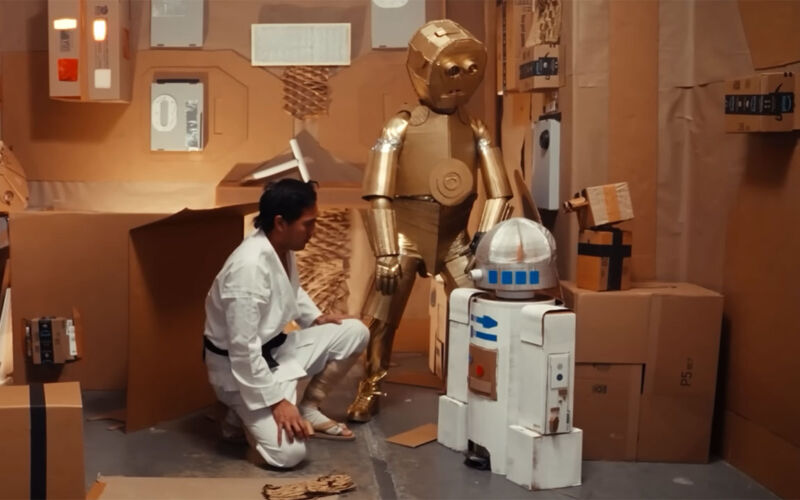 „Star Wars“ aus Pappe nachgestellt