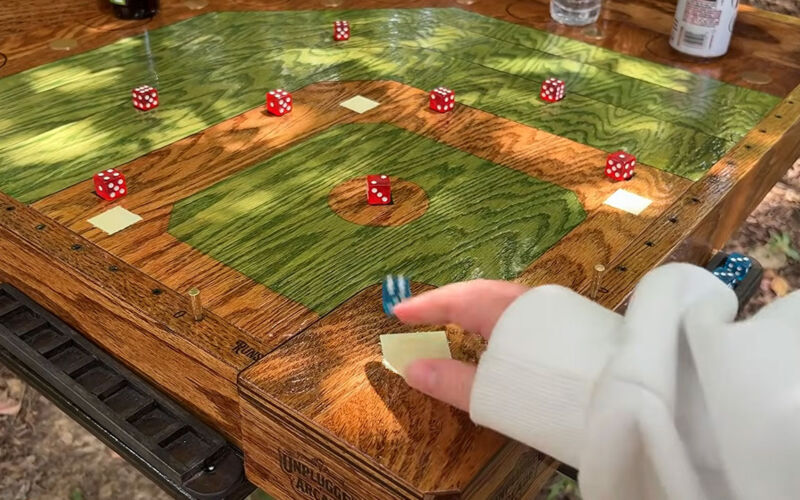 Baseball mit Würfeln spielen