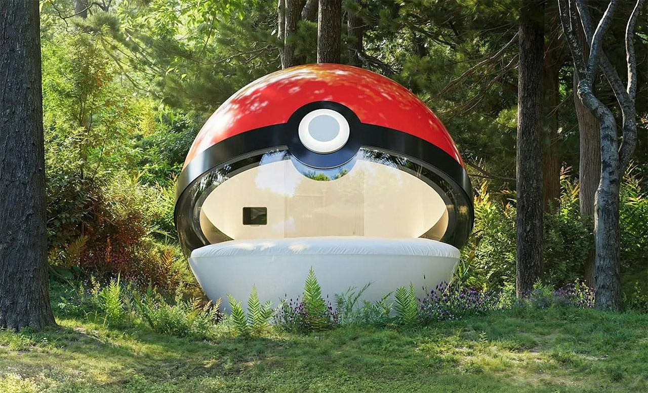 In einem Pokeball schlafen pokeball-bett-hotel-schlafen