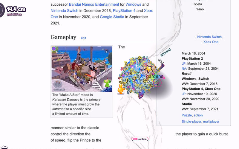 Katamari auf Webseiten spielen