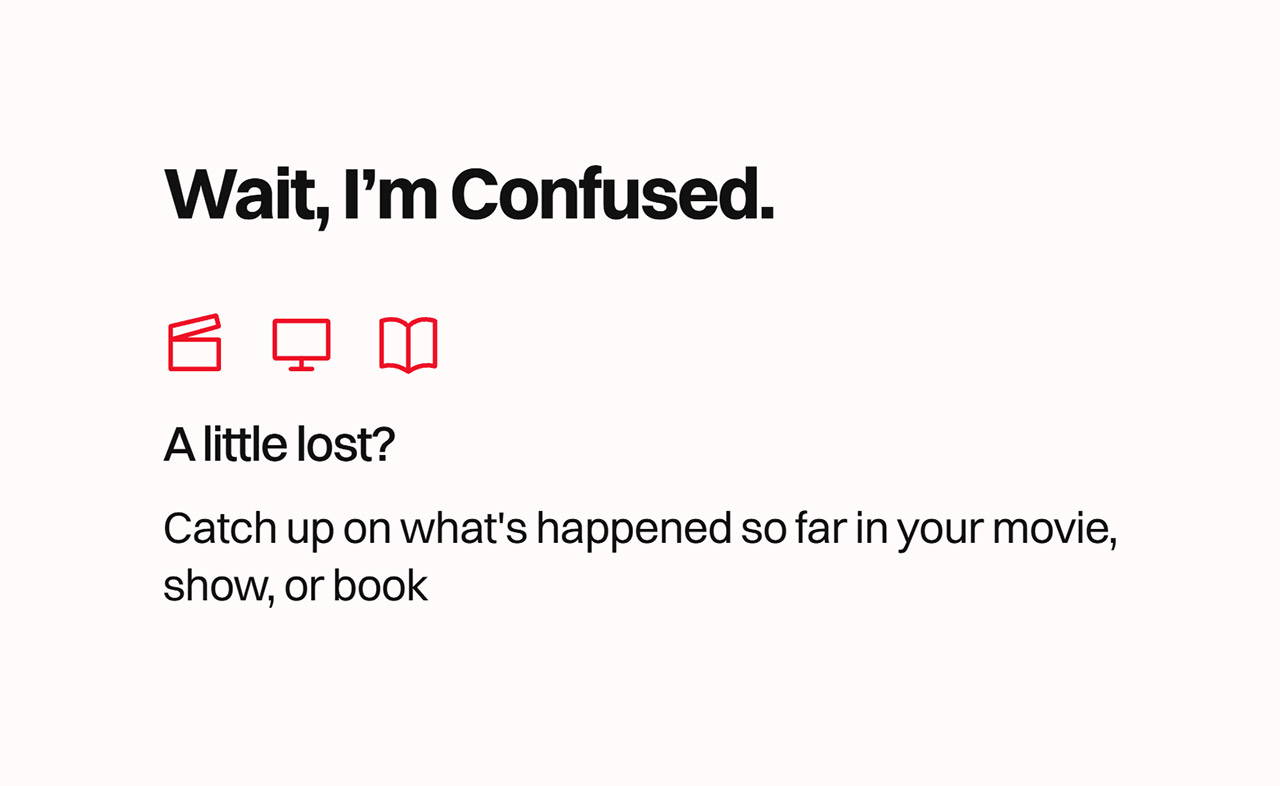 WaitImConfused.com erklärt dir die Handlung von Filmen & Serien waitimconfused